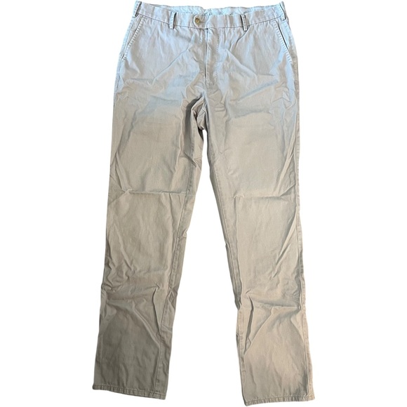 Peter Millar Men’s Chino Pants Light Gray Size 38x34 Made in Peru - Picture 1 of 5